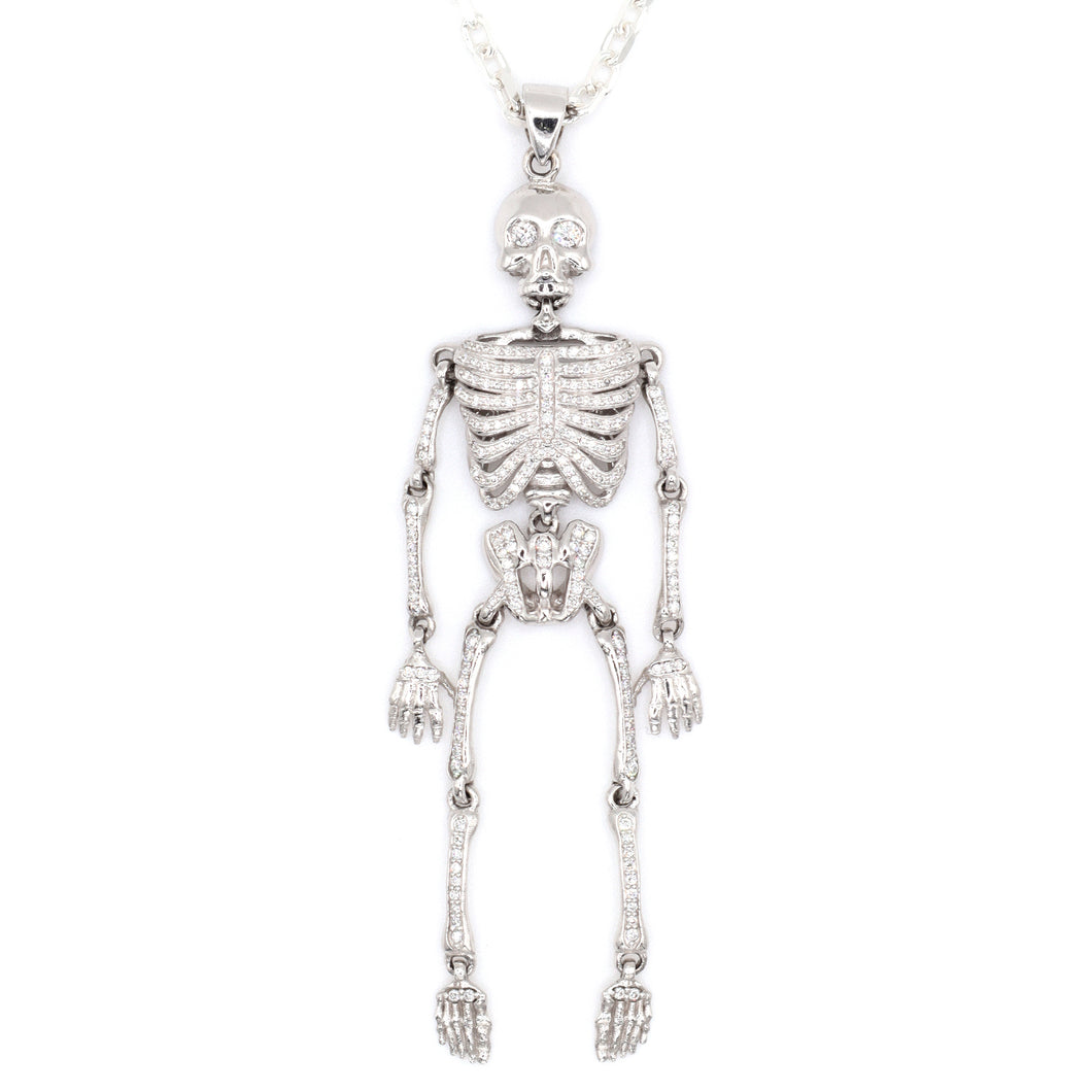 Memento Mori Diamond Pendant