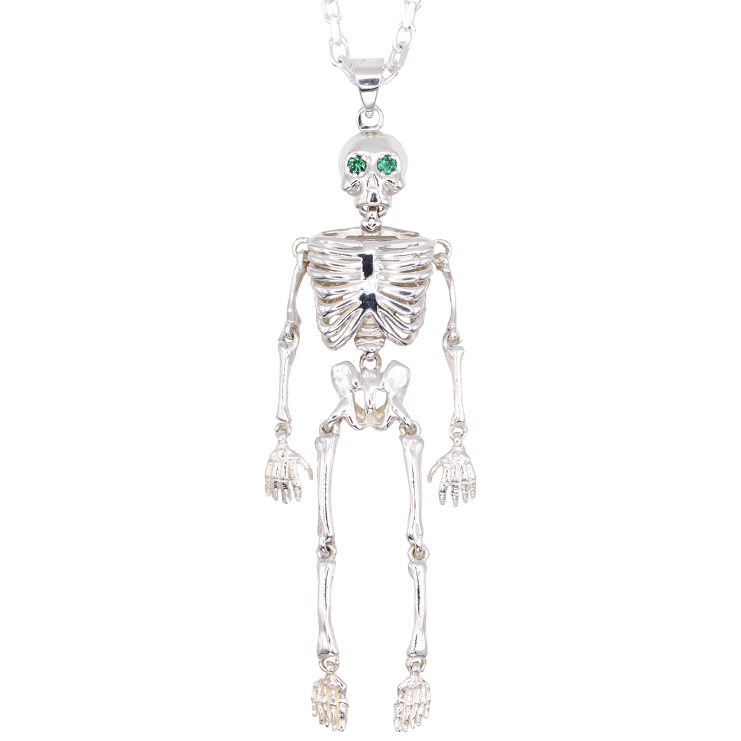 Memento Mori Silver Pendant